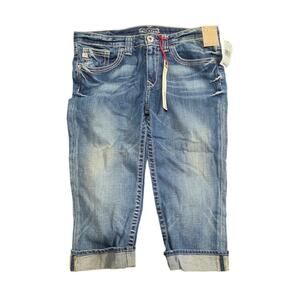 Big Star Medium Wash Maddie Crop Jeans - Size 29 - NEW